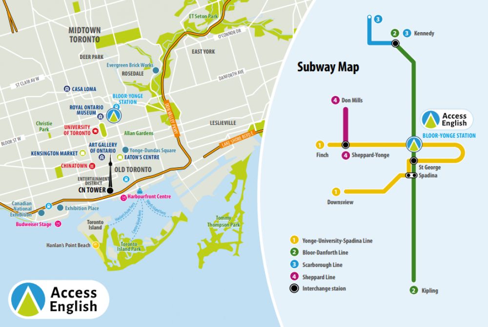Access English Toronto - map